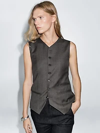 Gilet de costume 100 % laine