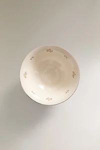 FLORAL PORCELAIN SALAD BOWL