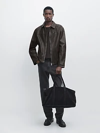 Nappa leather jacket