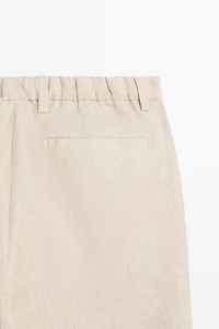 100% linen total look pants