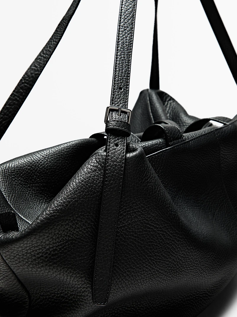 Sac duffle en cuir nappa