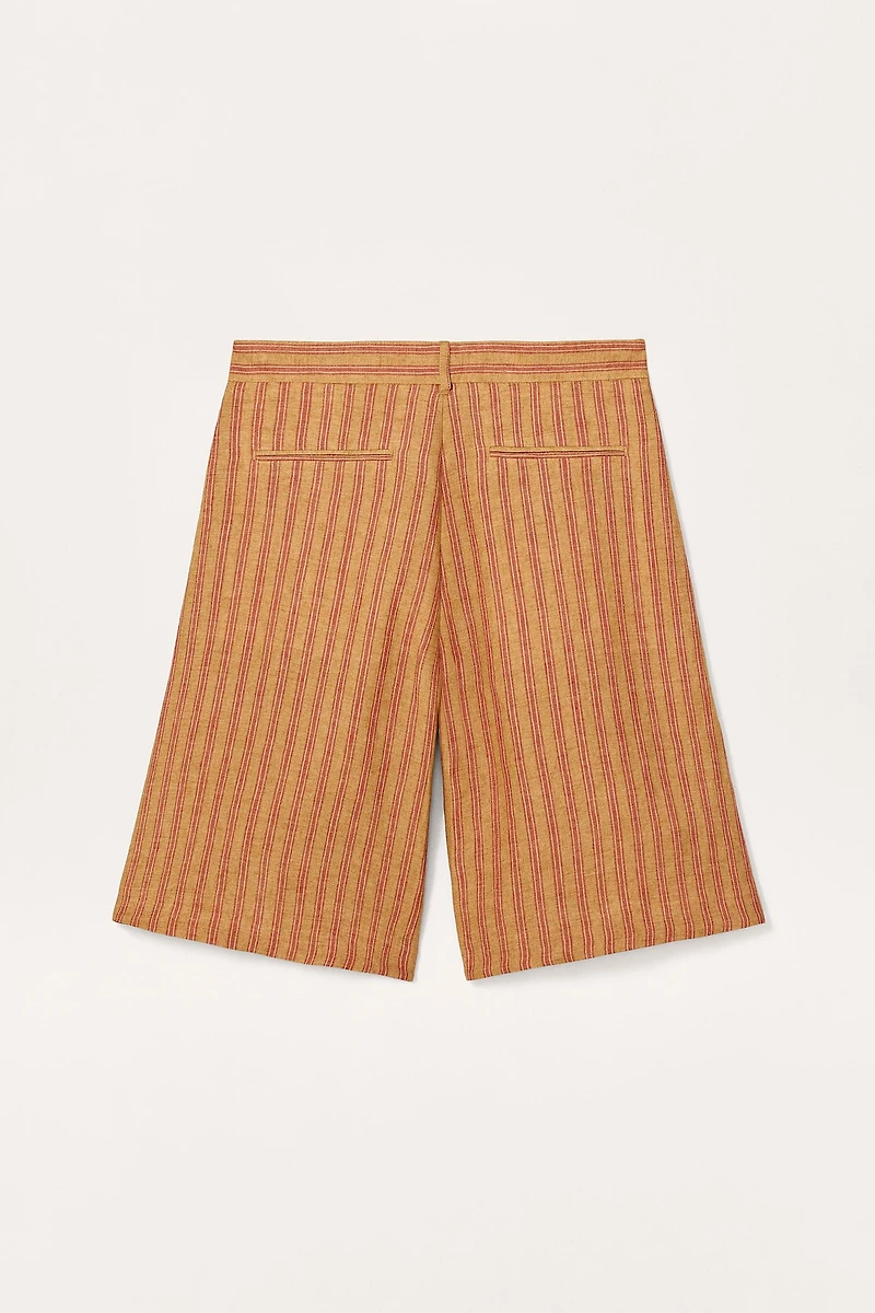 STRIPED LINEN SHORTS LIMITED EDITION