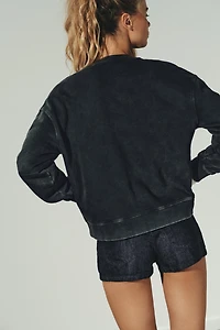 WASHED TEXT SWEATSHIRT