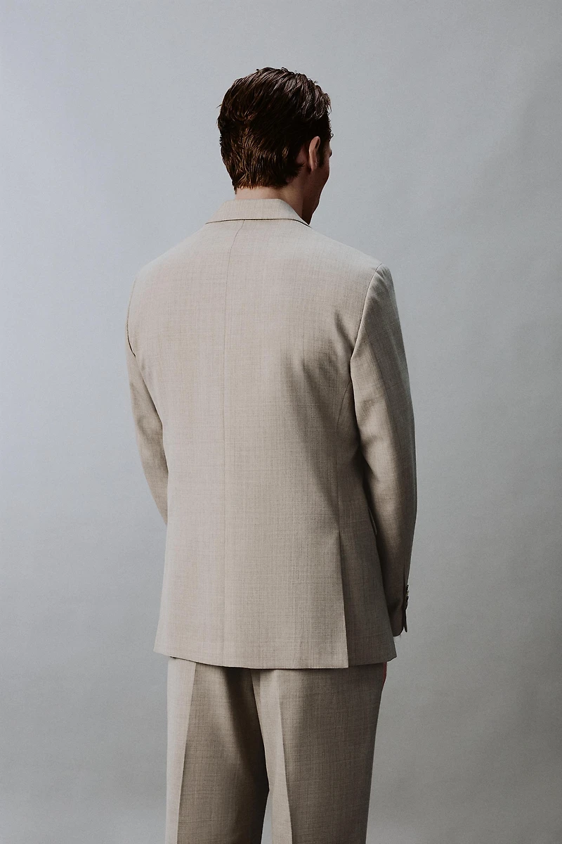 WOOL BLEND COMFORT SUIT JACKET
