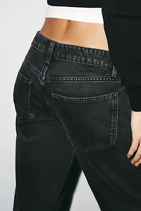 TRF LOW RISE WIDE LEG JEANS