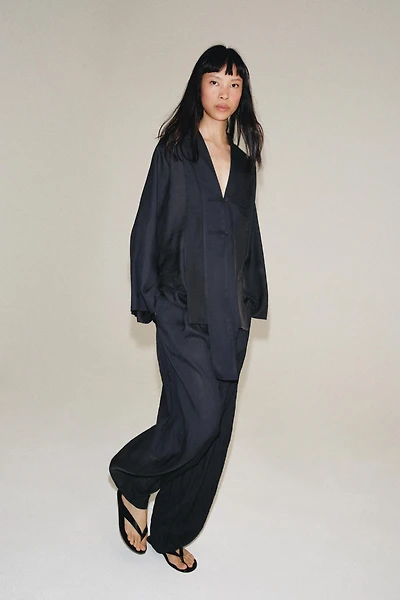 ZW COLLECTION WIDE-LEG PLEATED TROUSERS