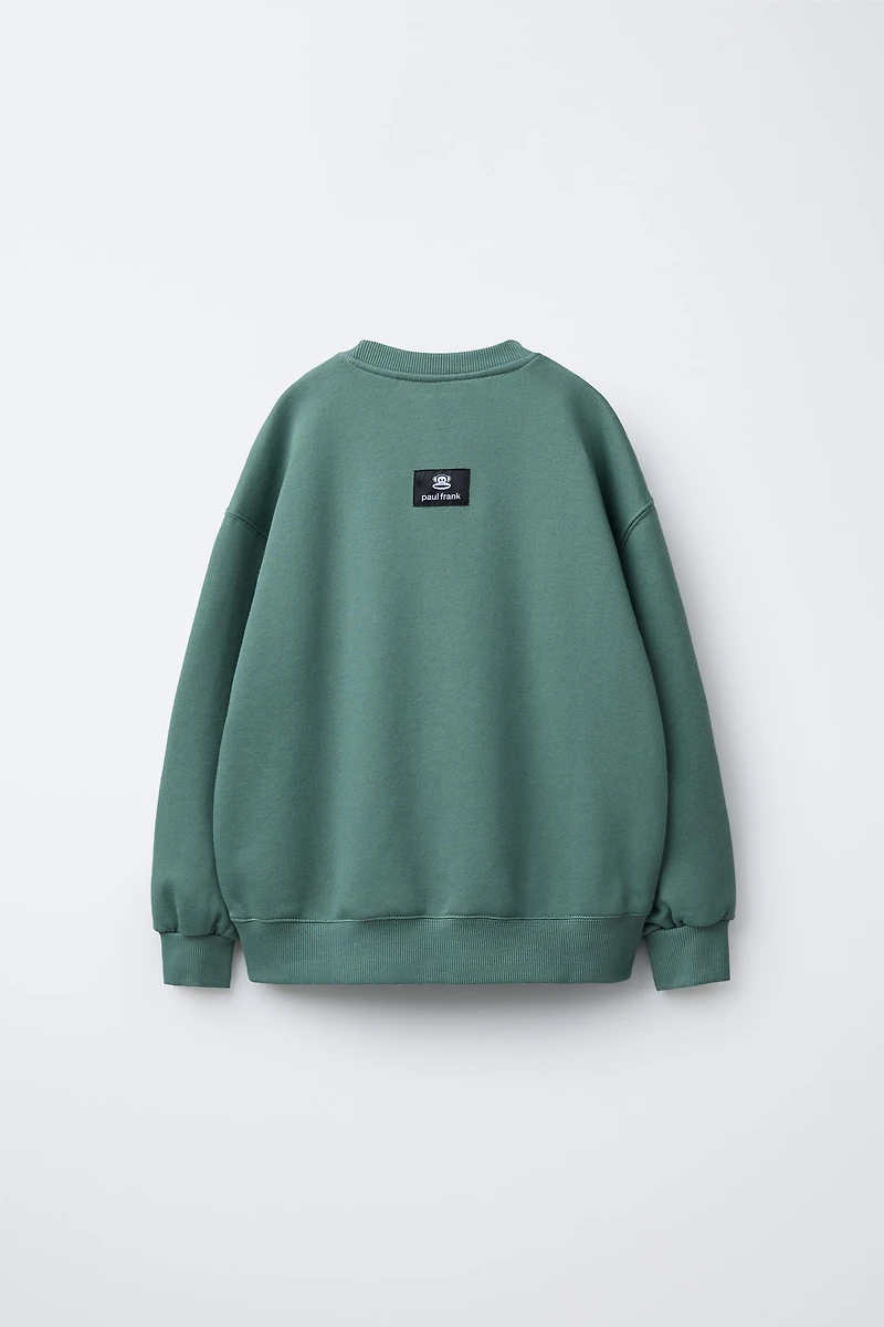 PAUL FRANK ® RAISED TEXT SWEATSHIRT