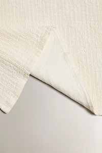 PLEATED TEXTURED BATH MAT