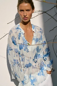 CHEMISE À IMPRIMÉ FLEURI FANTAISIE