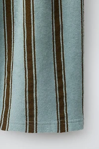 RELAXED TOWEL EFFECT STRIPED PANTS
