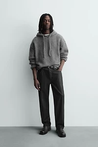 BRUSHED KNIT SWEATSHIRT