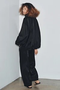 ZW COLLECTION FLUID BOMBER JACKET