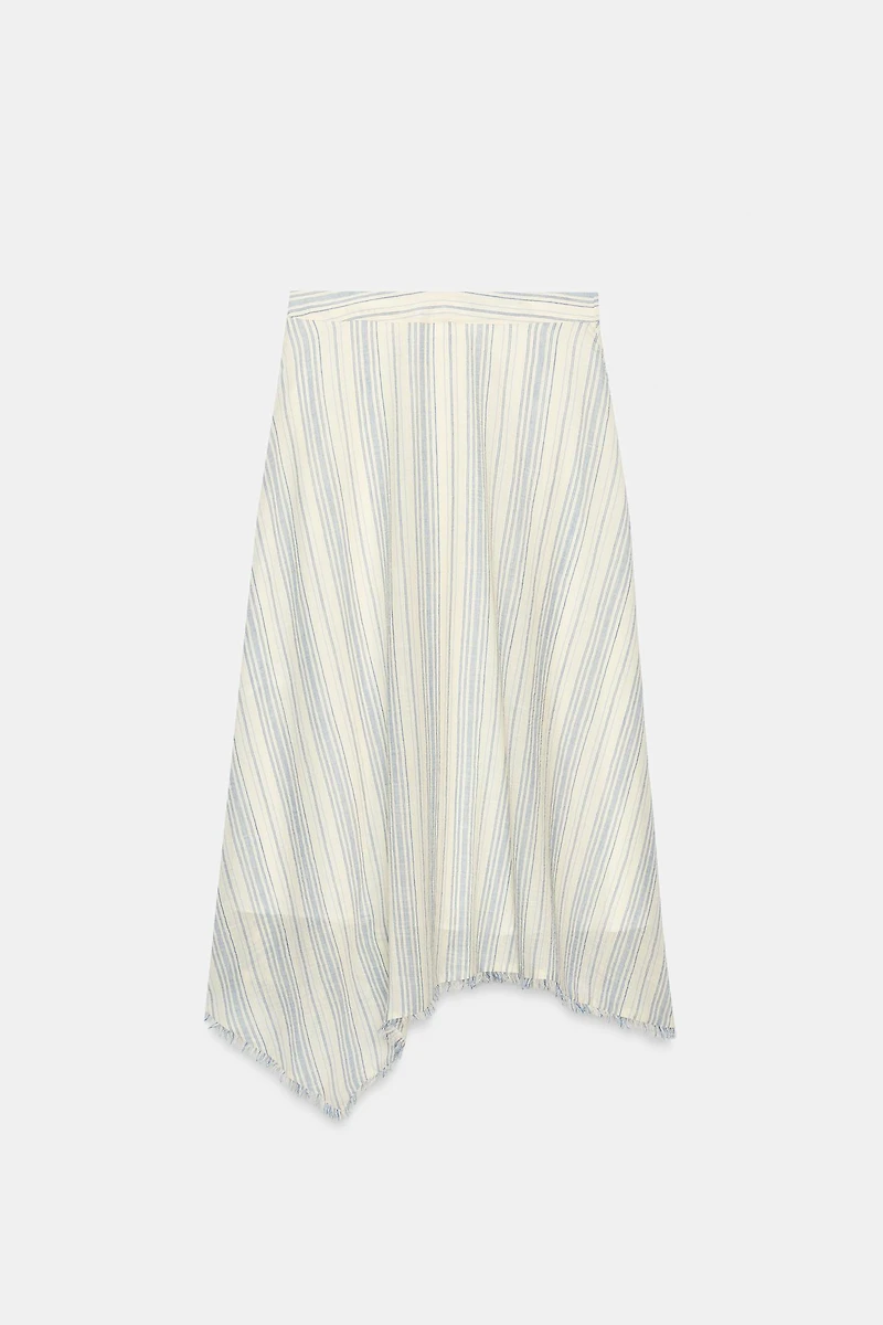 ASYMMETRIC MIDI SKIRT