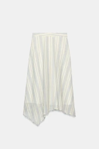 ASYMMETRIC MIDI SKIRT