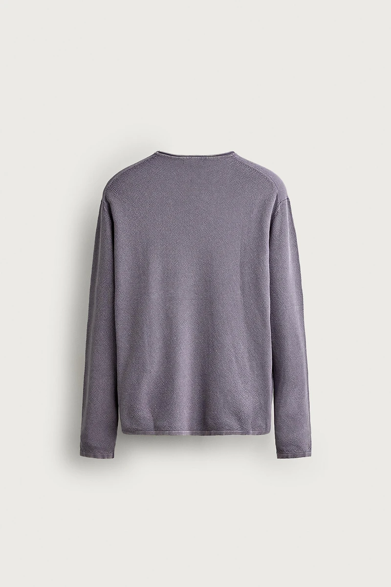 RELAXED-FIT TEXTURED JUMPER