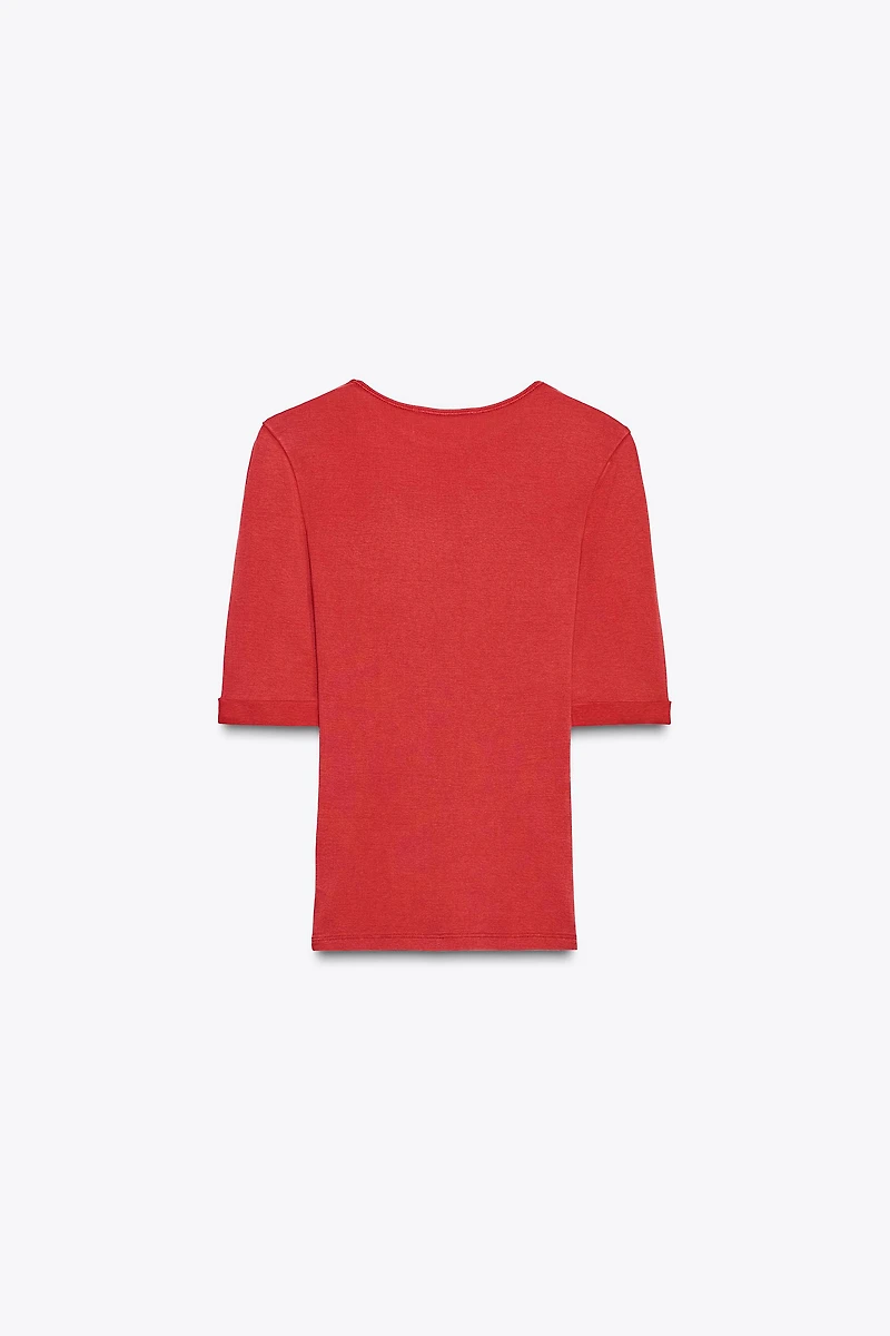 WASHED COTTON T-SHIRT
