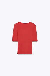 WASHED COTTON T-SHIRT