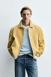 BLOUSON RELAXED EN DAIM