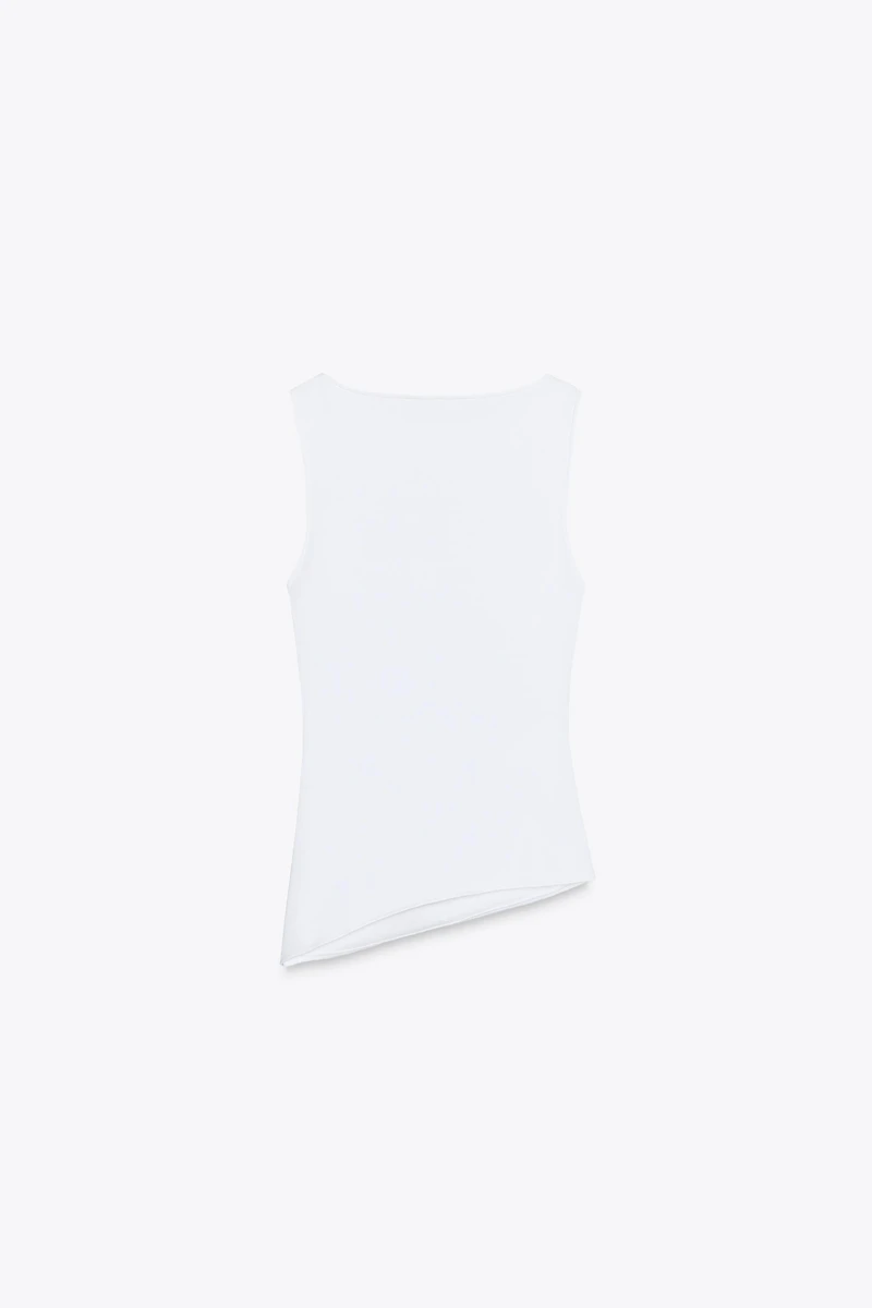 HAUT ASYMÉTRIQUE À PLIS