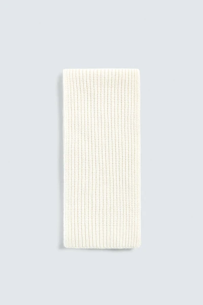WOOL-CASHMERE KNIT SCARF