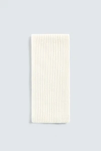 WOOL-CASHMERE KNIT SCARF