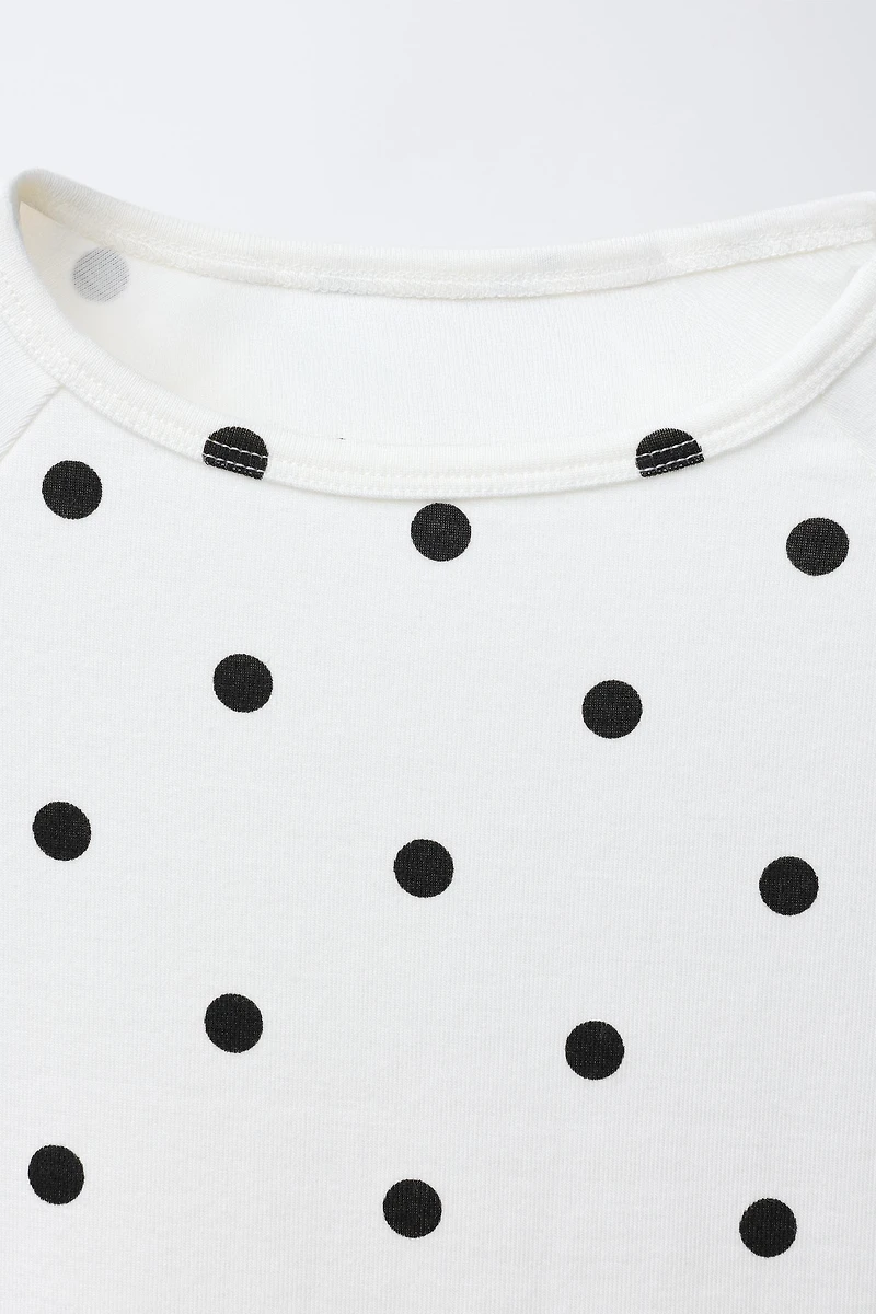 POLKA DOT T-SHIRT WITH MODAL