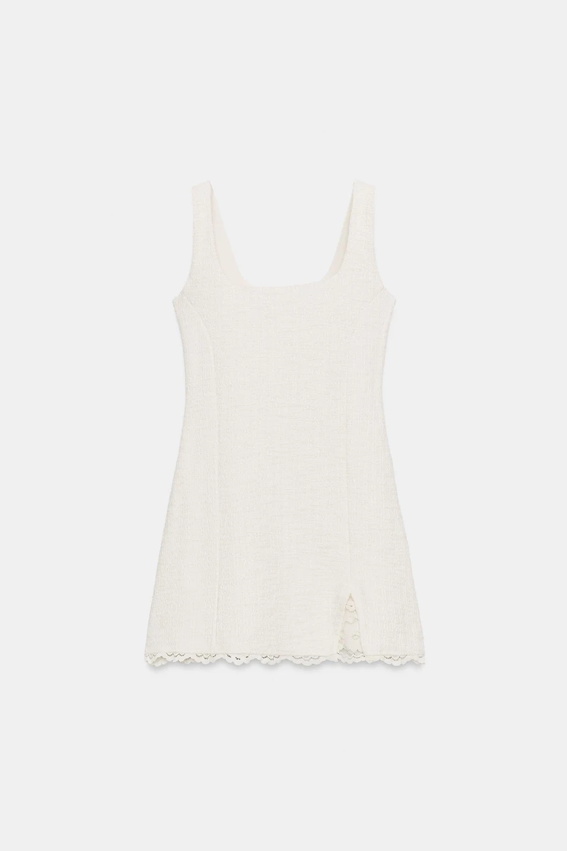 SHORT TEXTURED DRESS