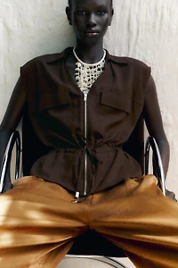 LINEN SAFARI TOP