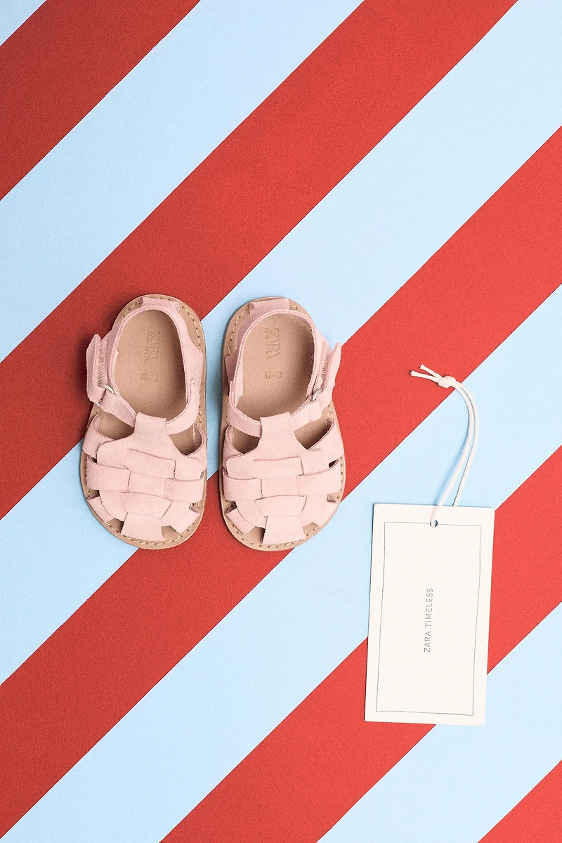 SANDALES STYLE PLAGE EN CUIR