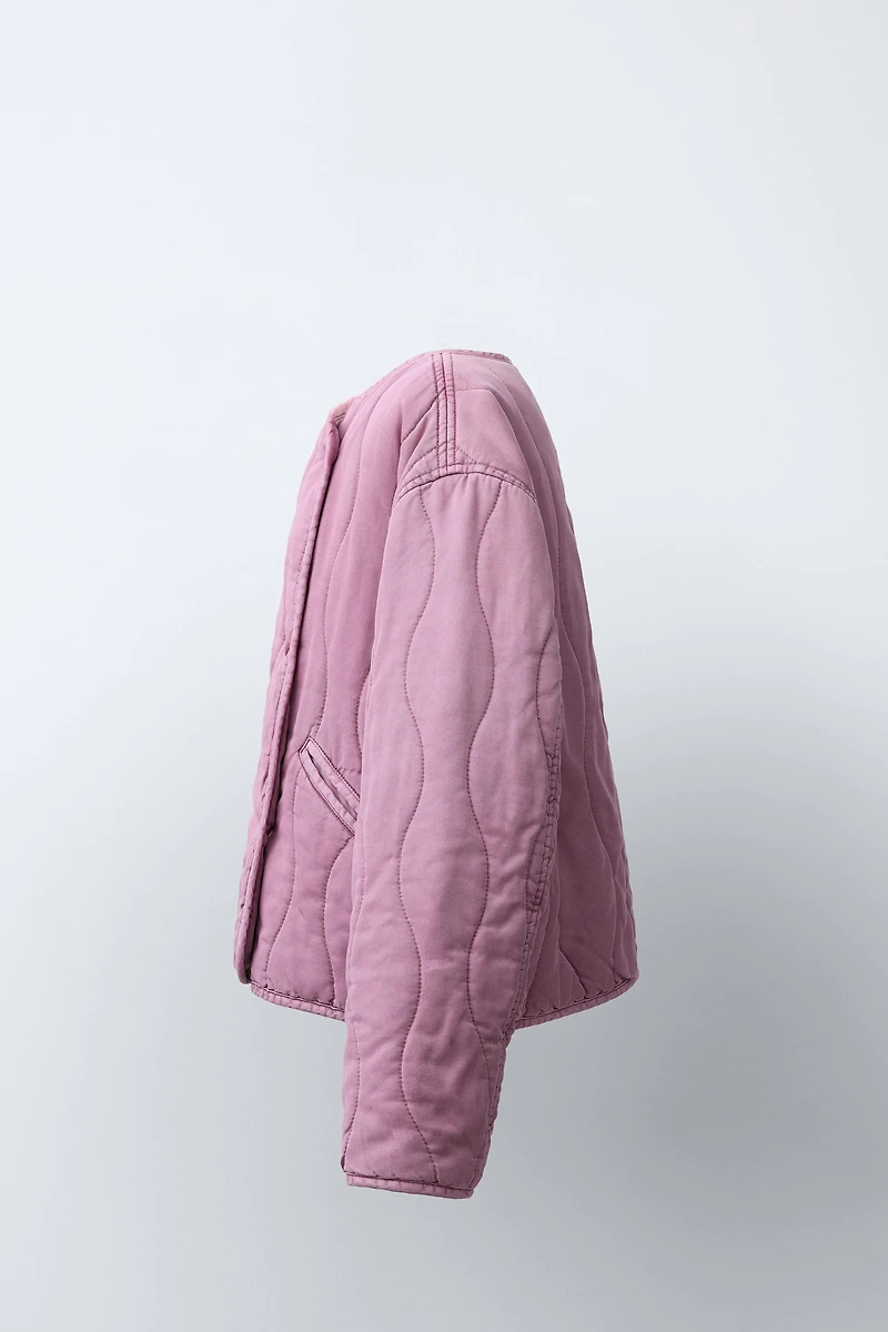 VESTE MATELASSÉE FERMETURE CROISÉE