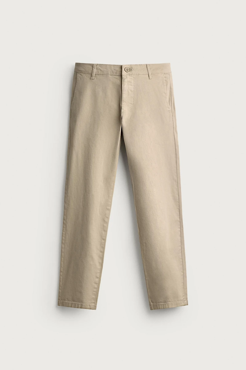 SKINNY FIT CHINO PANTS