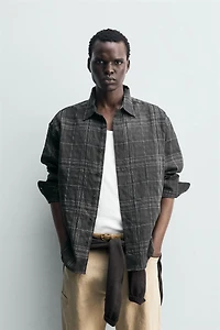 PLAID LINEN - COTTON SHIRT