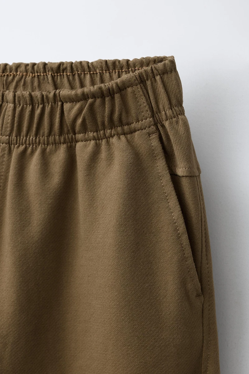 PLUSH CARGO JOGGER PANTS