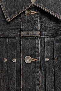 TRF PLEATED SEAM DENIM JACKET