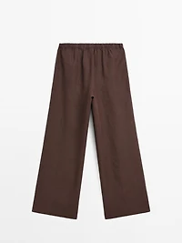 Flowing 100% linen trousers