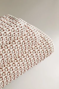 SERVIETTE DE BAIN COTON TEXTURÉE