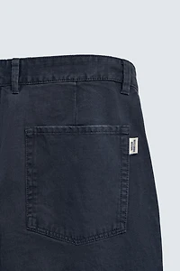 WASHED TAPERED FIT PANTS
