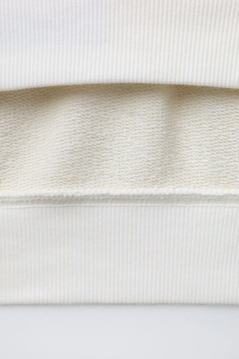 SHORT SLEEVE CAN PRINT SWEATSHIRT