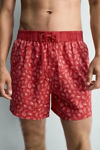LONG PAISLEY PRINT SWIMSUIT