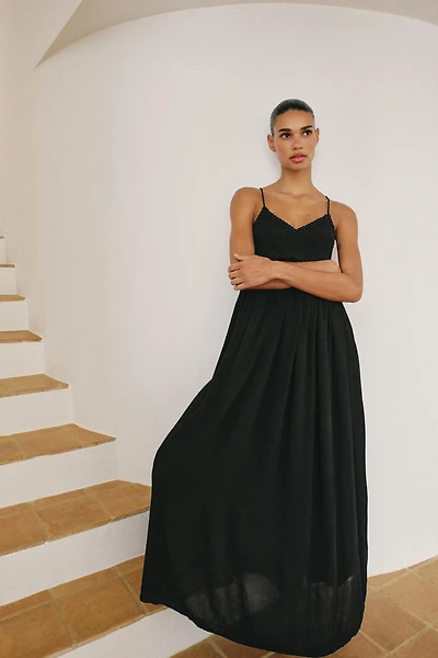 ROBE LONGUE BIMATIÈRE EN MAILLE CROCHET