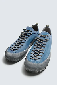 LEATHER SNEAKERS WITH VIBRAM® SOLE AARON LEVINE X ZARA