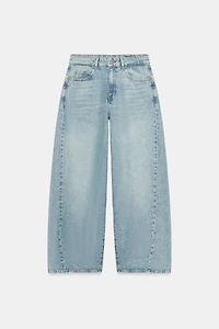 ZW COLLECTION LOOSE BARREL MID-RISE JEANS
