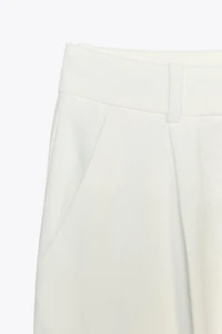 PLEATED WIDE LEG PANTS