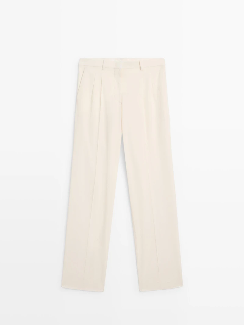Trousers with double darts - LIMITED