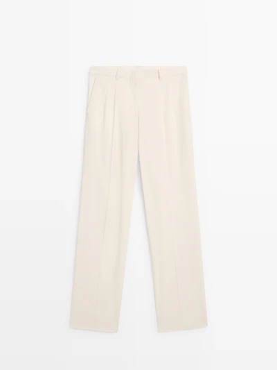 Trousers with double darts - LIMITED