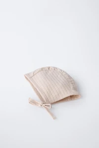 BONNET AND BIB SET