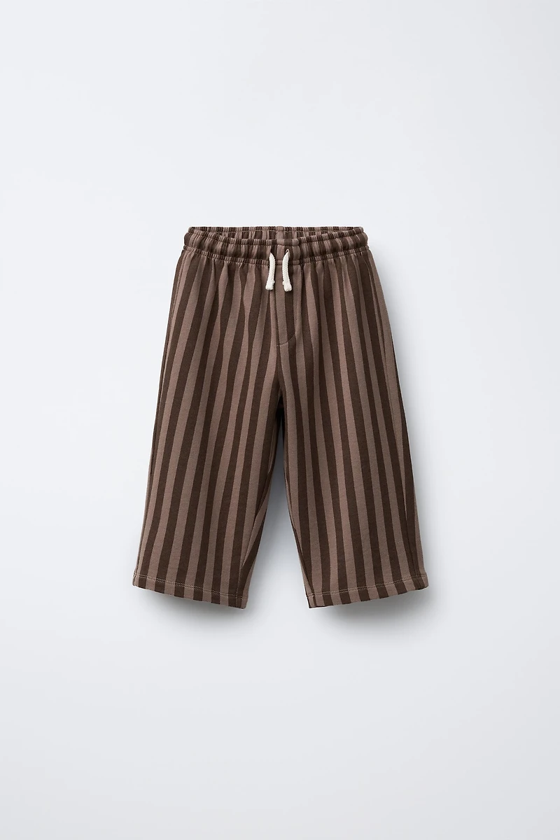 STRIPED STRAIGHT LEG PANTS