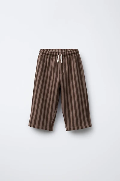 STRIPED STRAIGHT LEG PANTS