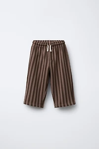 STRIPED STRAIGHT LEG PANTS