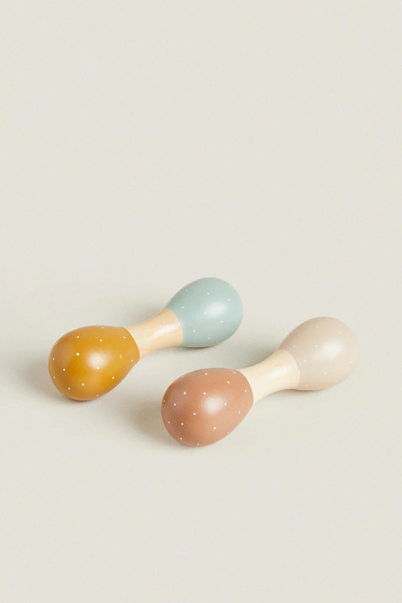 JOUET ENFANT MARACAS BOIS
